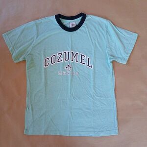 Cozumel Mexico Graphic T-Shirt Adult M Blue Vacation Travel Cruise Aesthetic